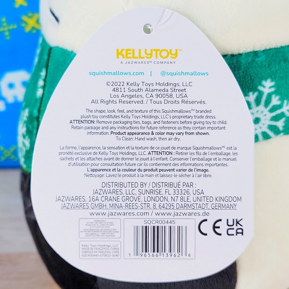 Squishmallow Cam the Cat 7.5" UltraSoft Stuffed Christmas Holiday Toy Plush NWT - Picture 6 of 6